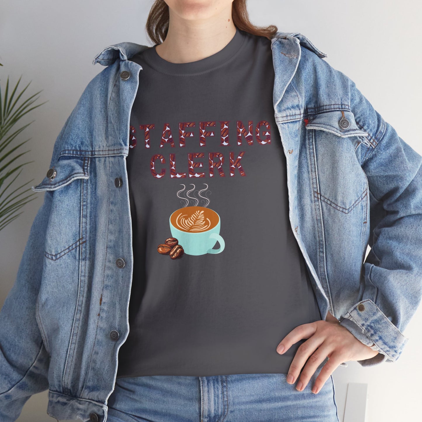 Staffing Clerk Unisex Heavy Cotton Tee