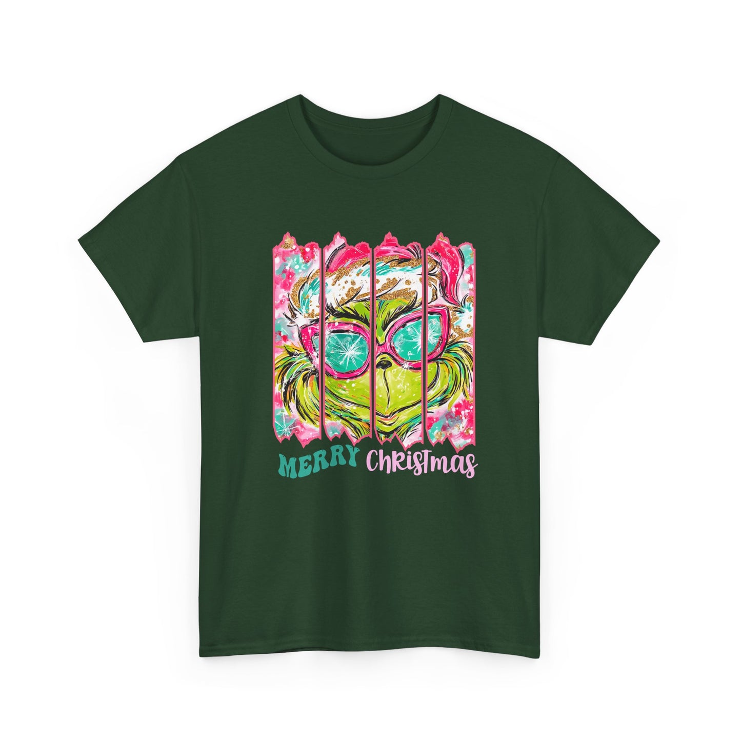 Merry Christmas Grinch Unisex Heavy Cotton Tee
