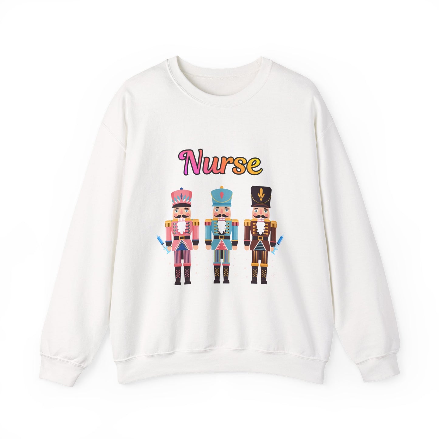 Nurse Nutcracker Unisex Heavy Blend™ Crewneck Sweatshirt