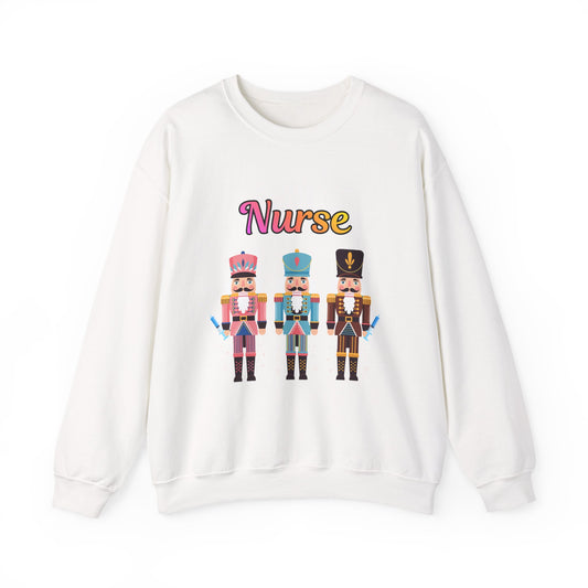 Nurse Nutcracker Unisex Heavy Blend™ Crewneck Sweatshirt