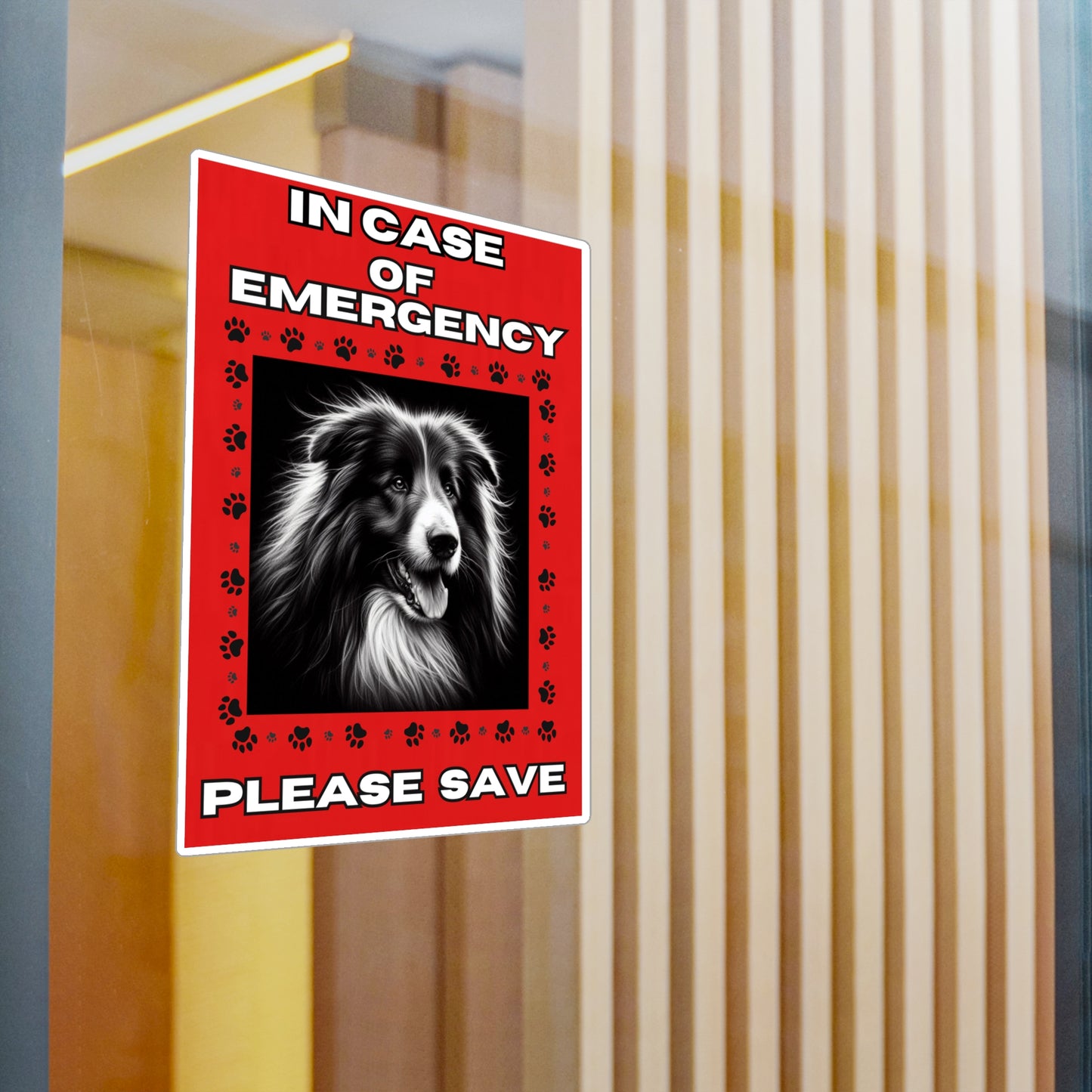 Pet Safety Rescue Vinyl Decal