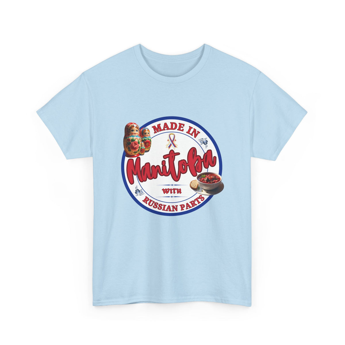 Made In Manitoba With Russian Parts Unisex Heavy Cotton Tee