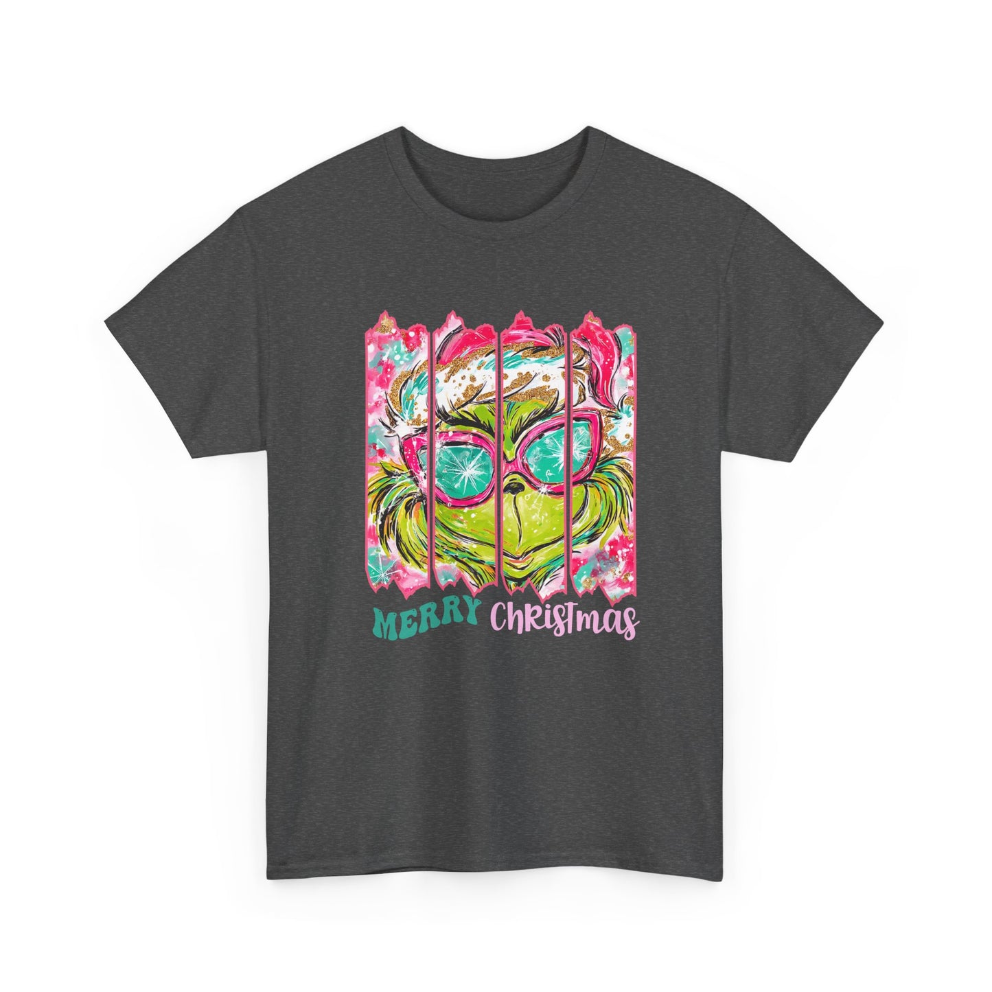 Merry Christmas Grinch Unisex Heavy Cotton Tee