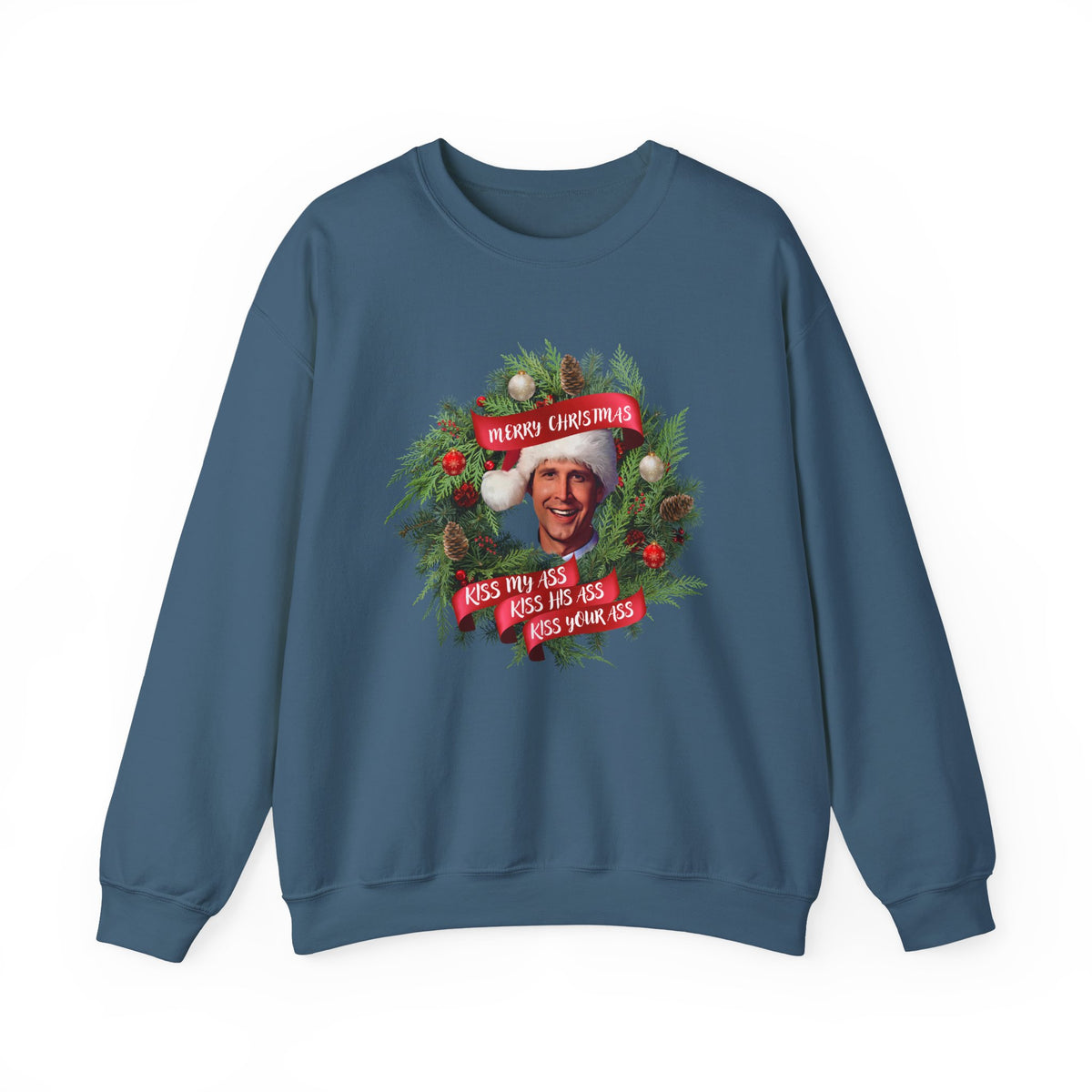 Kiss My Ass, Kiss His Ass, Kiss Your Ass Unisex Heavy Blend™ Crewneck Sweatshirt
