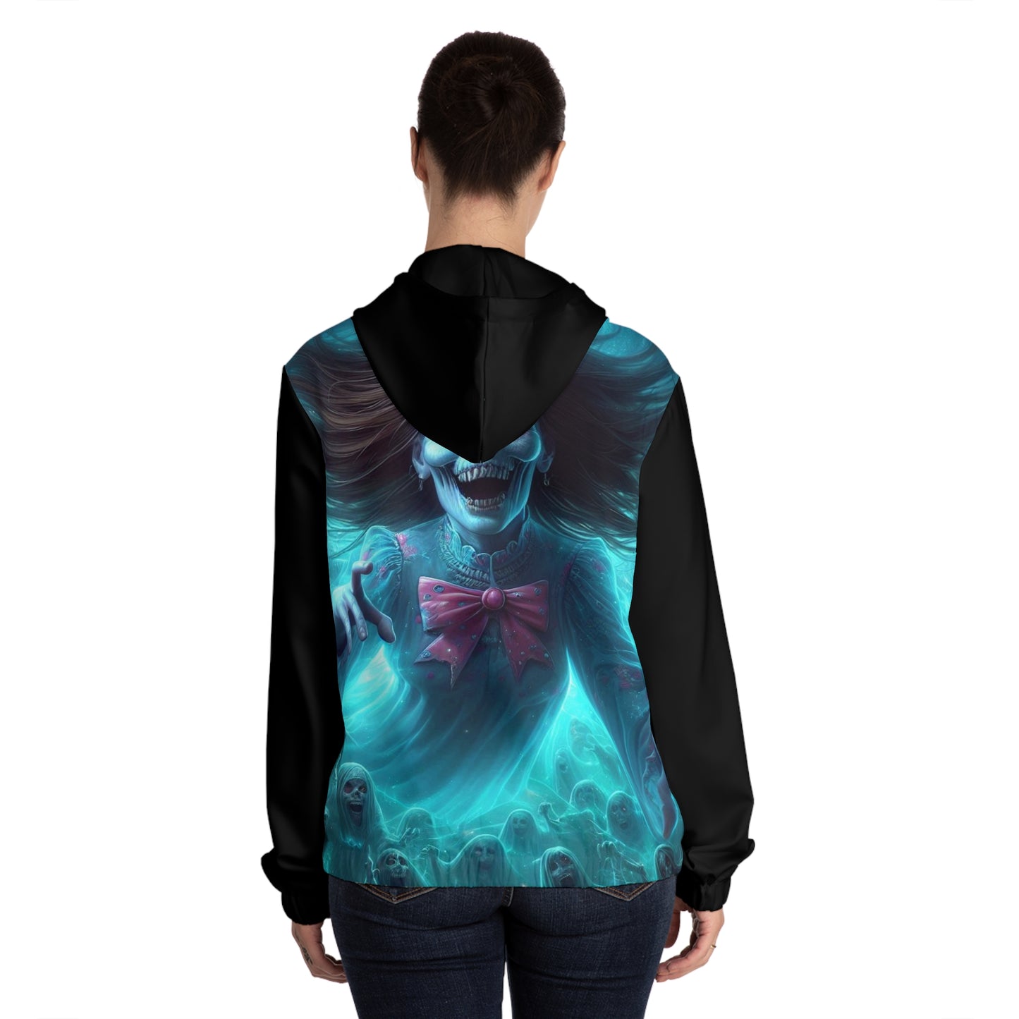 Poltergeist Women’s Full-Zip Hoodie (AOP)