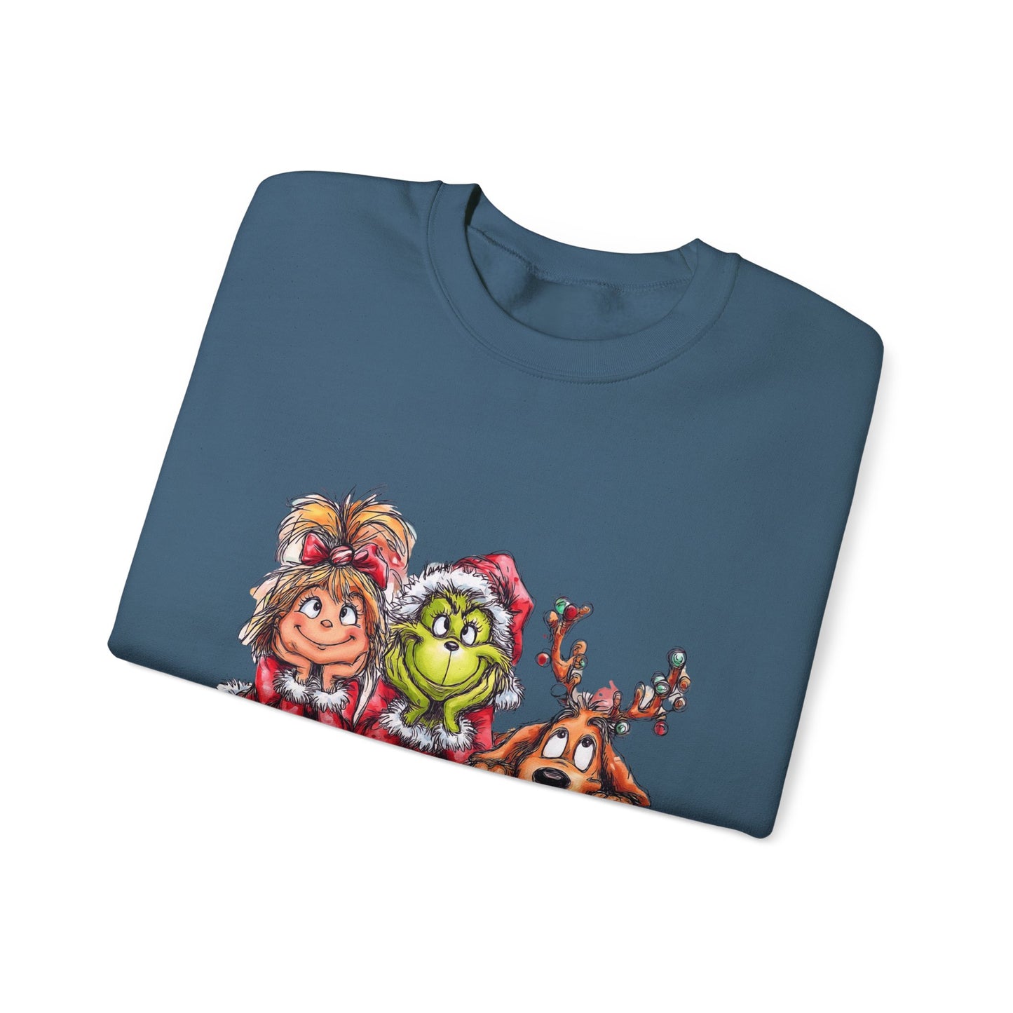 Tis The Season Grinch Unisex Heavy Blend™ Crewneck Sweatshirt