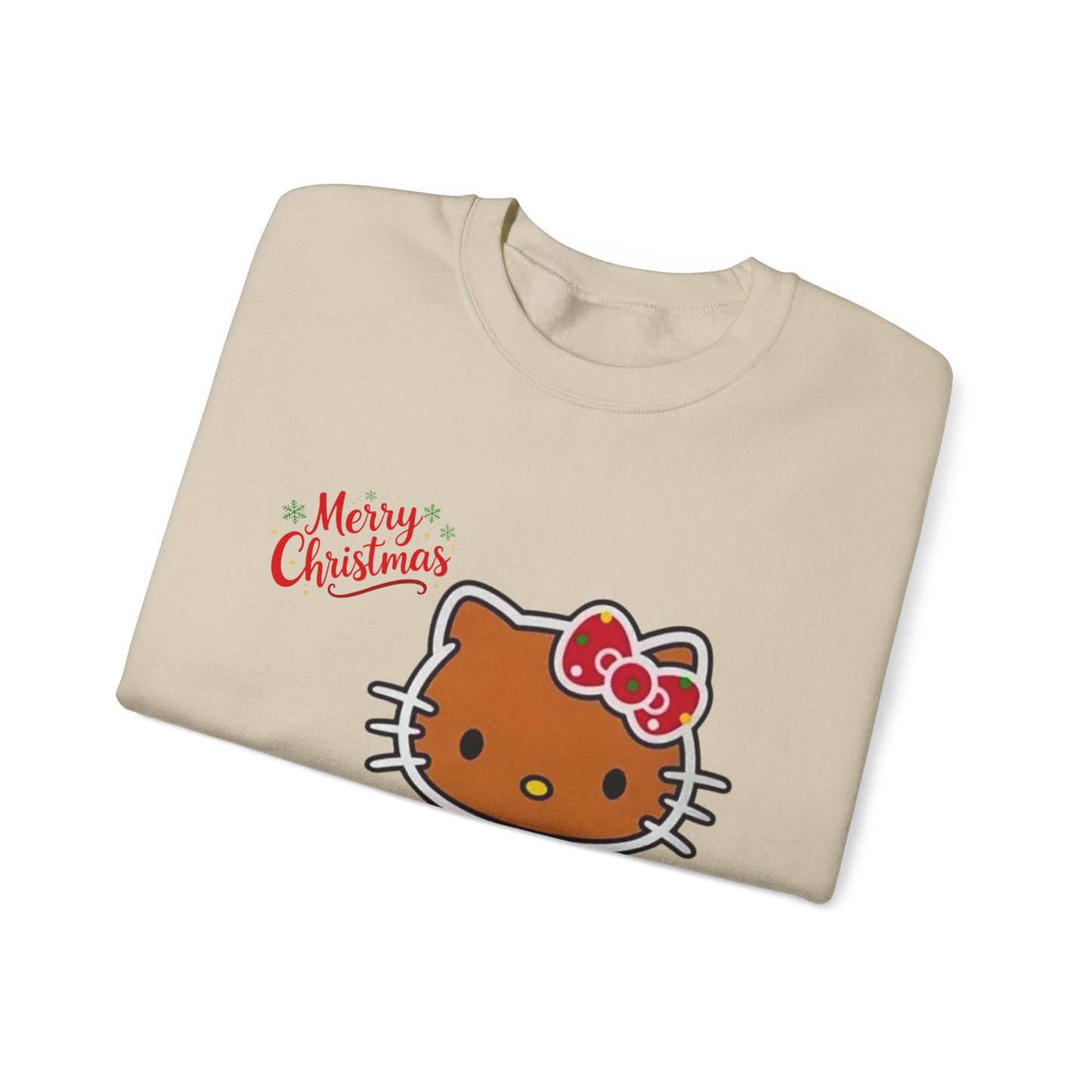 Merry Christmas Hello Kitty Unisex Heavy Blend™ Crewneck Sweatshirt