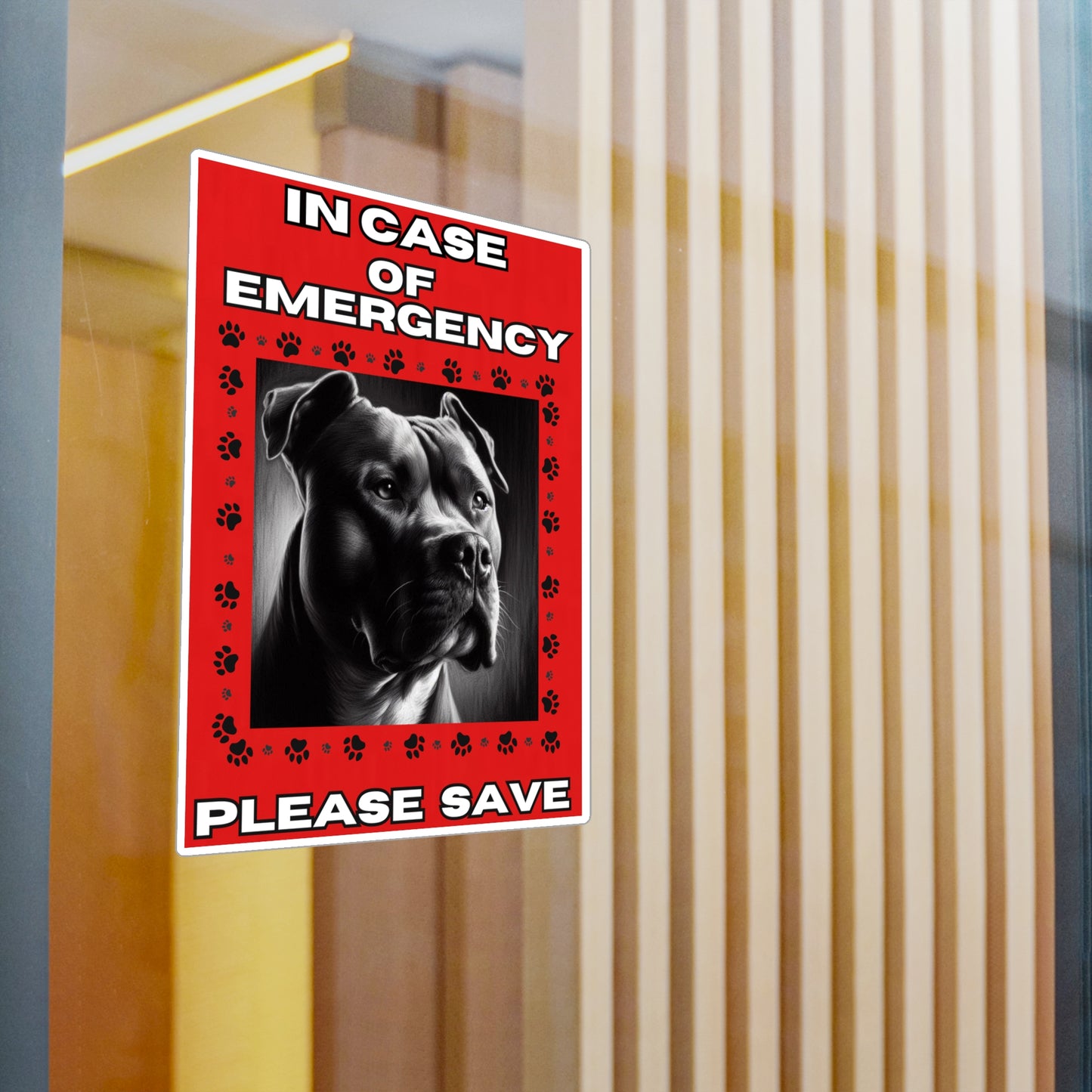 Pet Safety Rescue Vinyl Decal