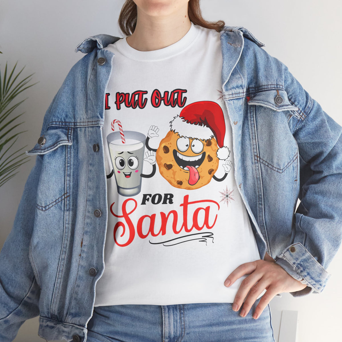 I Put Out For Santa Unisex Heavy Cotton Tee