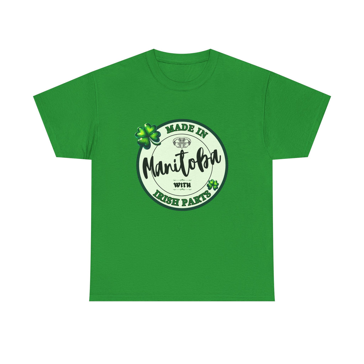 Made In Manitoba With Irish Parts Unisex Heavy Cotton Tee