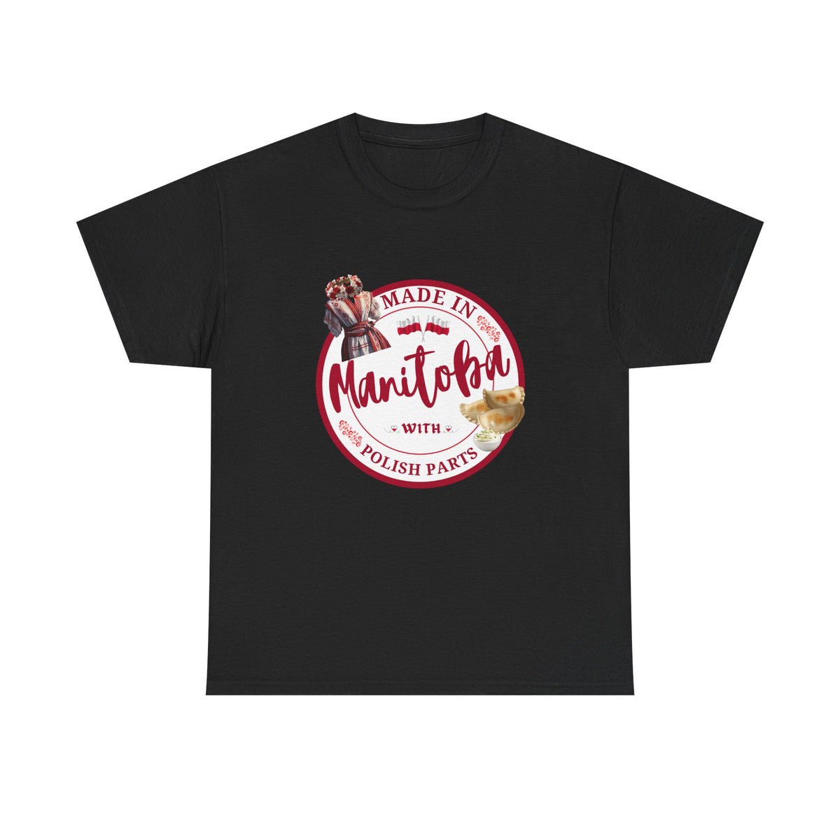 Made In Manitoba With Polish Parts Unisex Heavy Cotton Tee