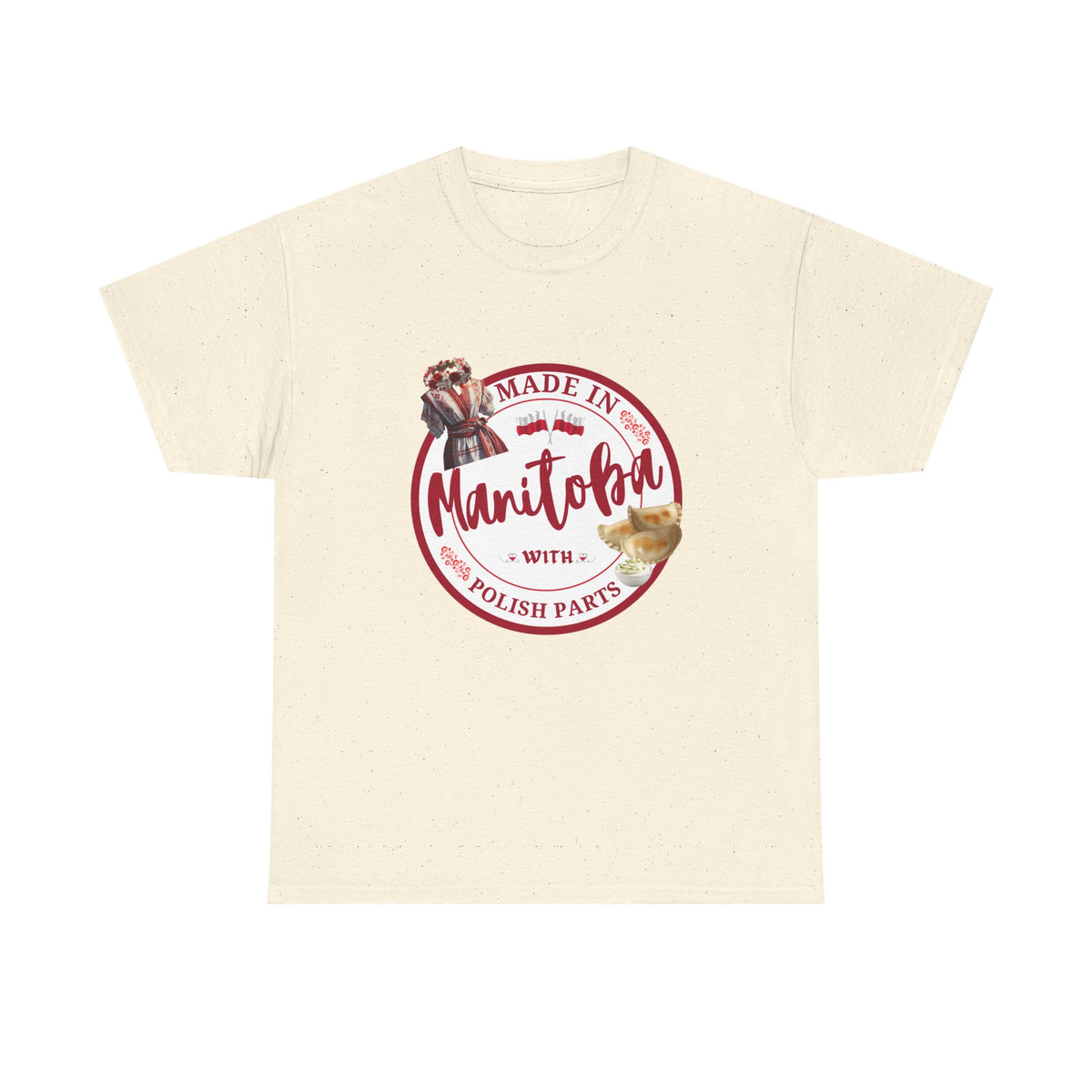 Made In Manitoba With Polish Parts Unisex Heavy Cotton Tee