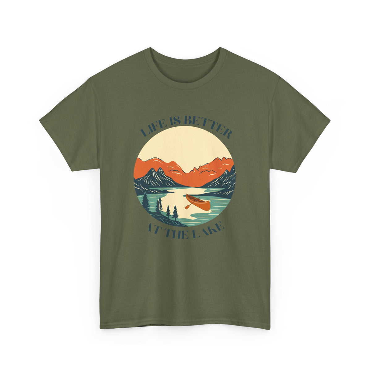 Life Is Better At The Lake Unisex Heavy Cotton Tee