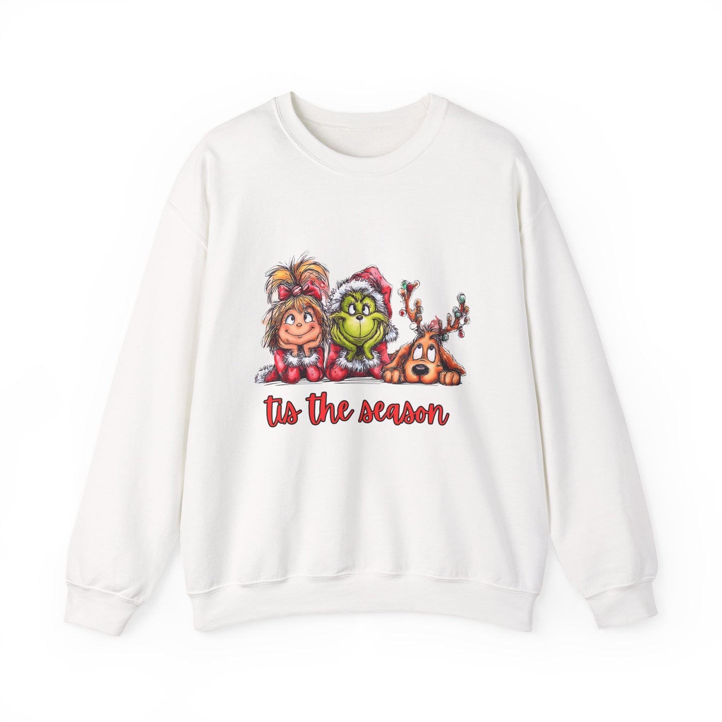 Tis The Season Grinch Unisex Heavy Blend™ Crewneck Sweatshirt