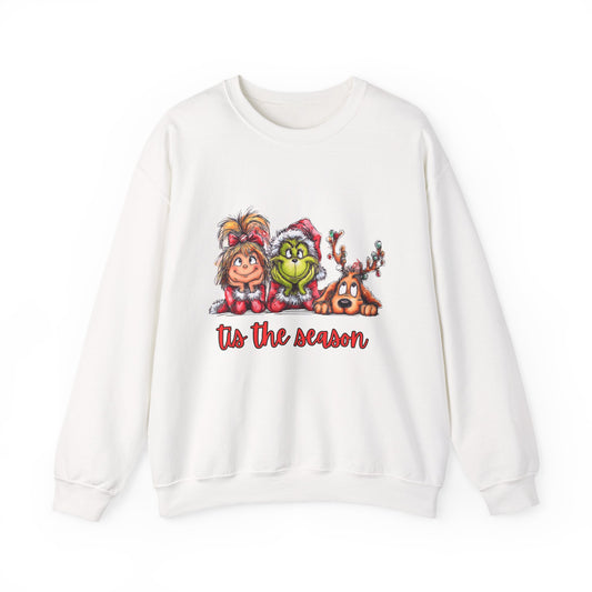 Tis The Season Grinch Unisex Heavy Blend™ Crewneck Sweatshirt