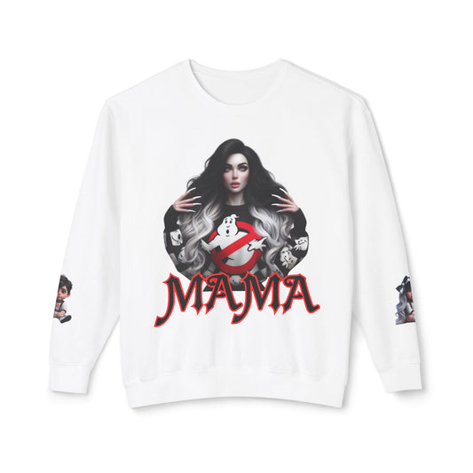 Mama Ghostbusters Unisex Lightweight Crewneck Sweatshirt