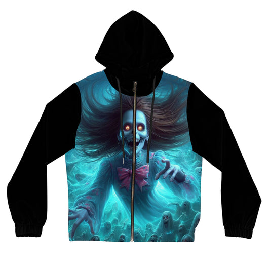 Poltergeist Women’s Full-Zip Hoodie (AOP)