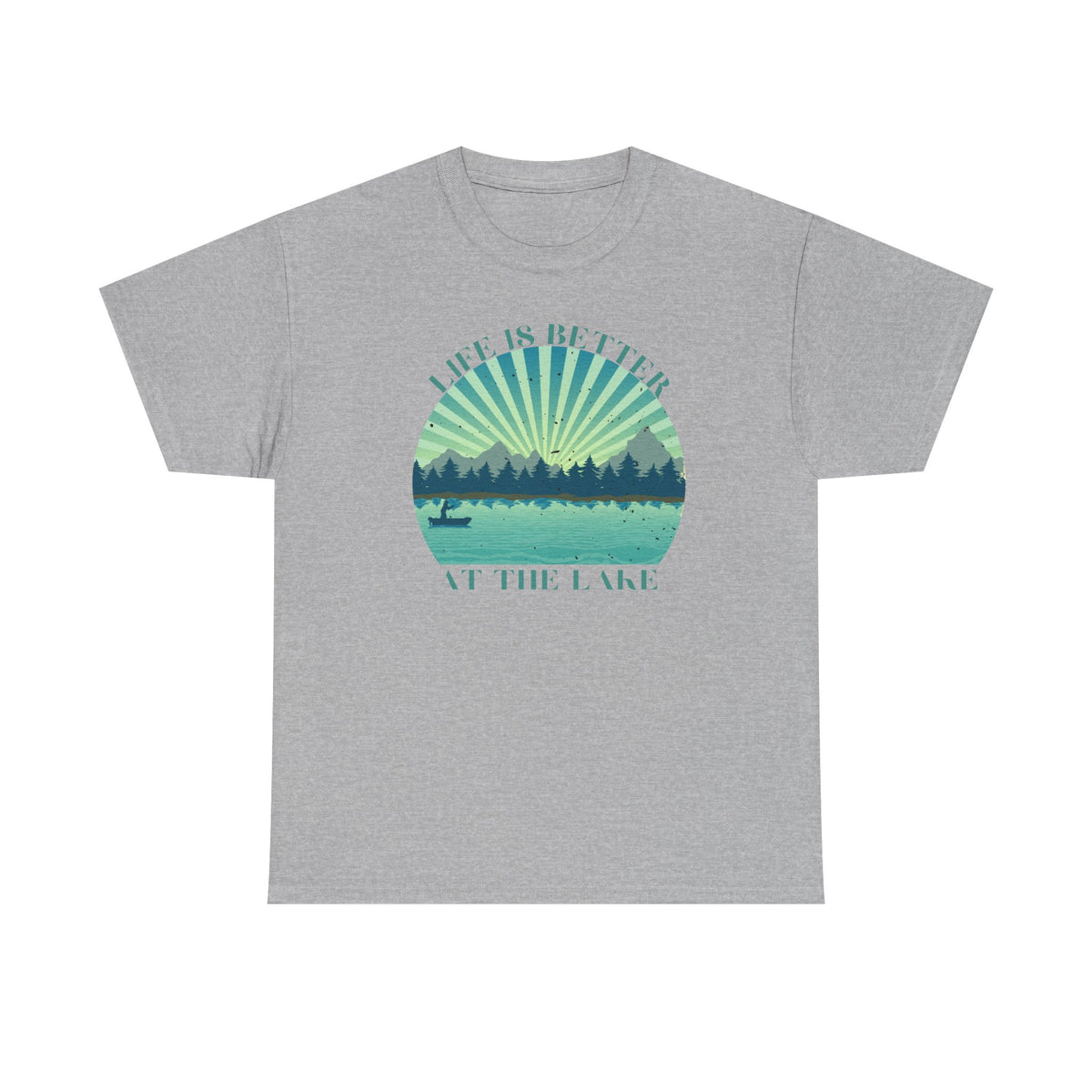 Life Is Better At The Lake Unisex Heavy Cotton Tee