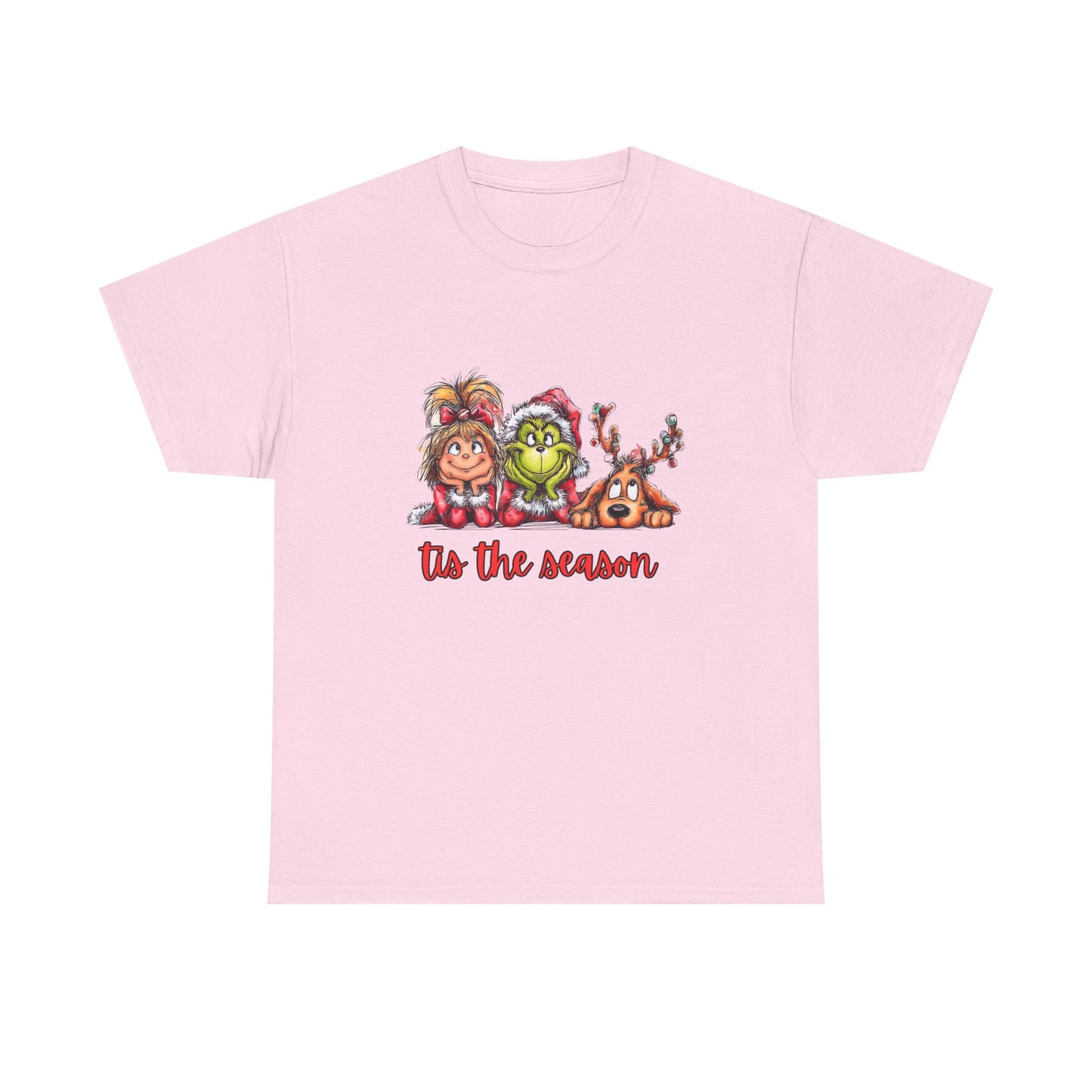 Tis The Season Grinch Unisex Heavy Cotton Tee