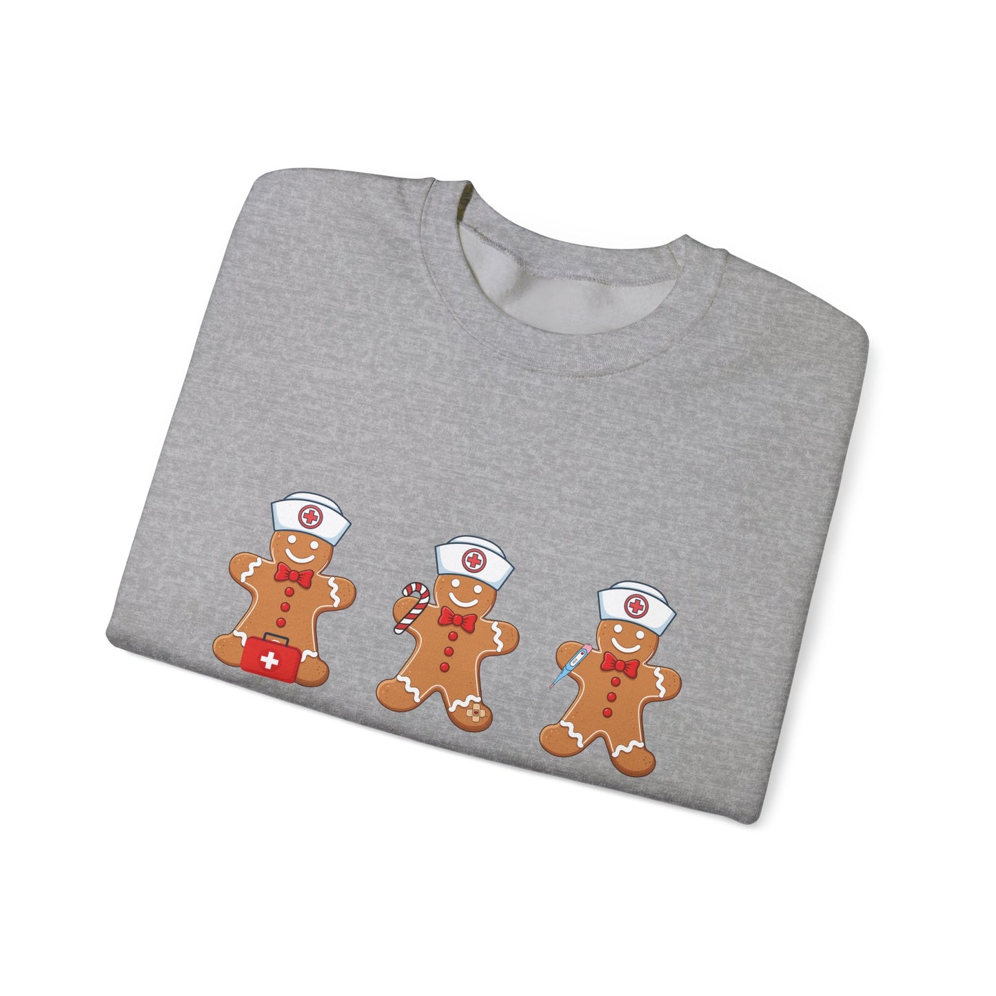 Nurse Gingerbread Unisex Heavy Blend™ Crewneck Sweatshirt