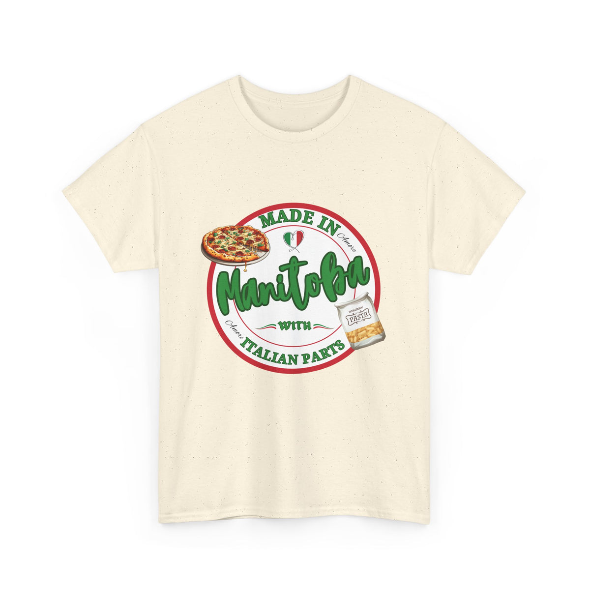 Made In Manitoba With Italian Parts Unisex Heavy Cotton Tee