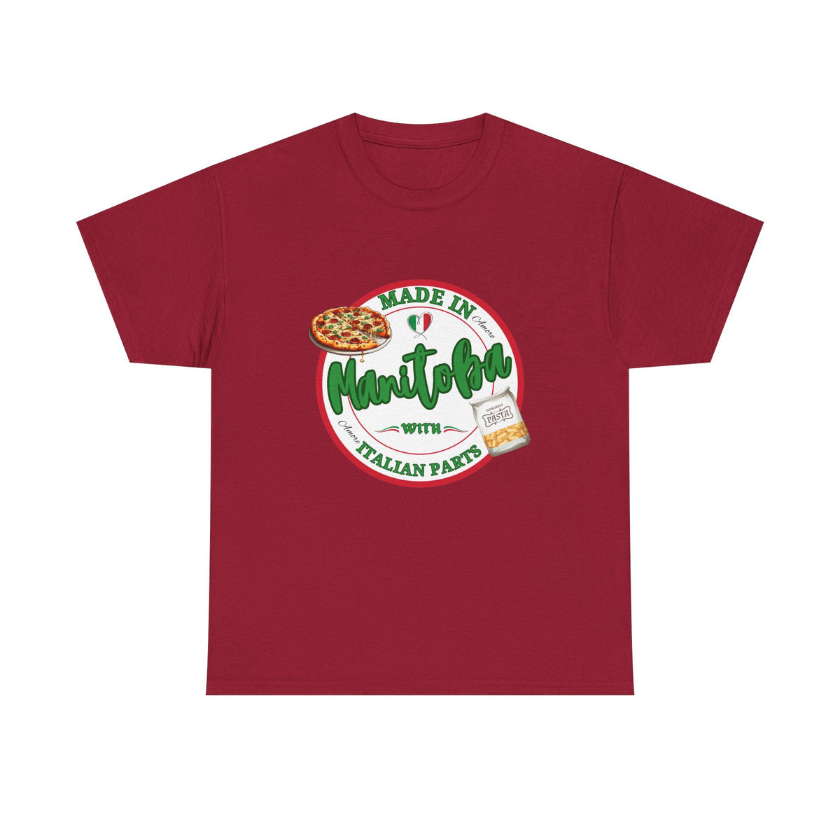Made In Manitoba With Italian Parts Unisex Heavy Cotton Tee