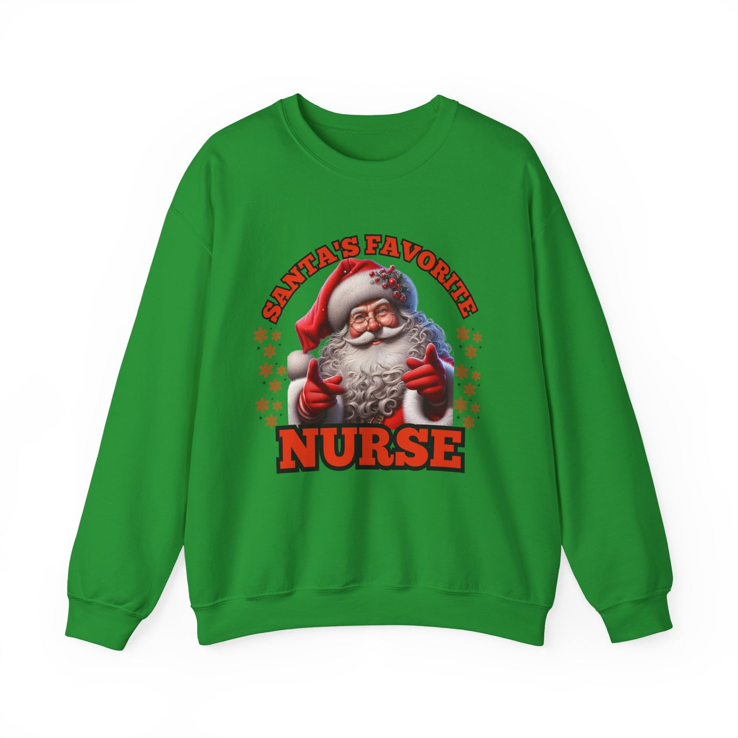 Santa's Favorite Nurse Unisex Heavy Blend™ Crewneck Sweatshirt