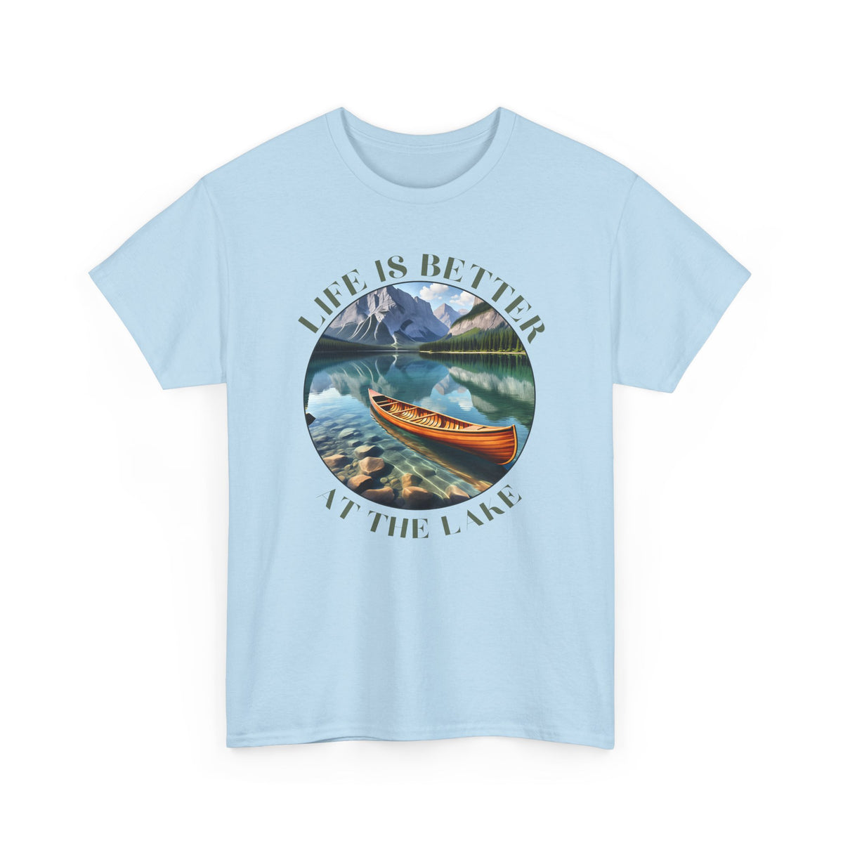 Life Is Better At The Lake Unisex Heavy Cotton Tee
