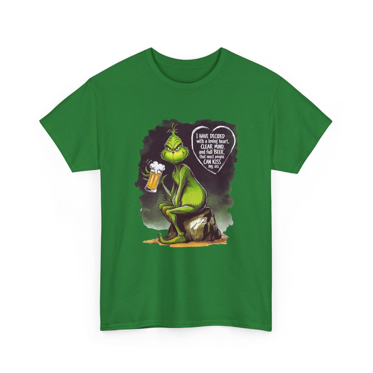 I Have Decided Grinch Unisex Heavy Cotton Tee