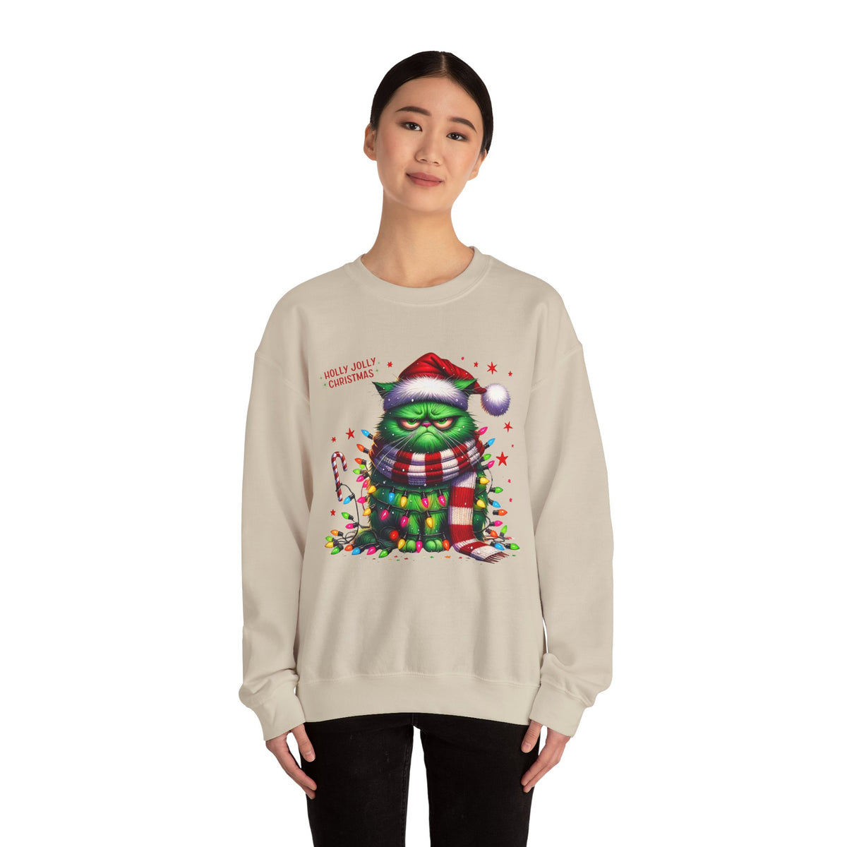 Holly Jolly Christmas Unisex Heavy Blend™ Crewneck Sweatshirt