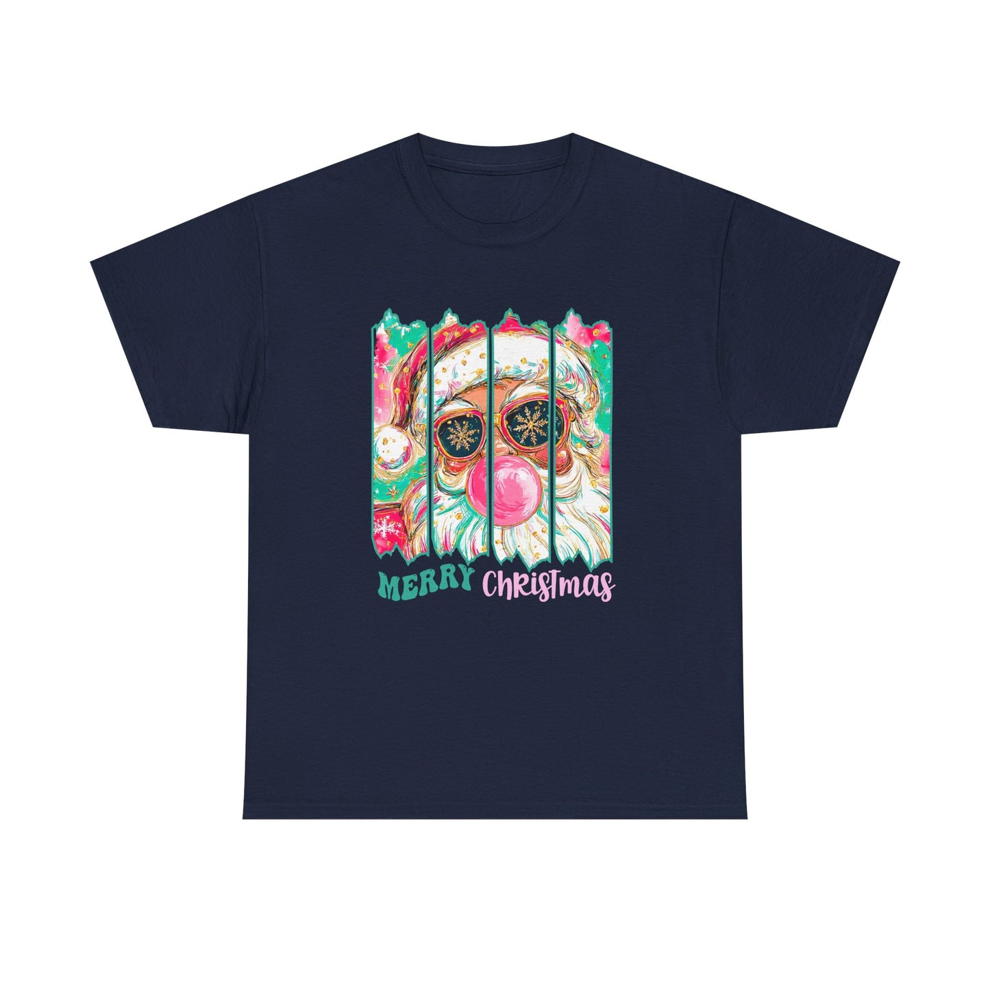 Santa Merry Christmas Unisex Heavy Cotton Tee