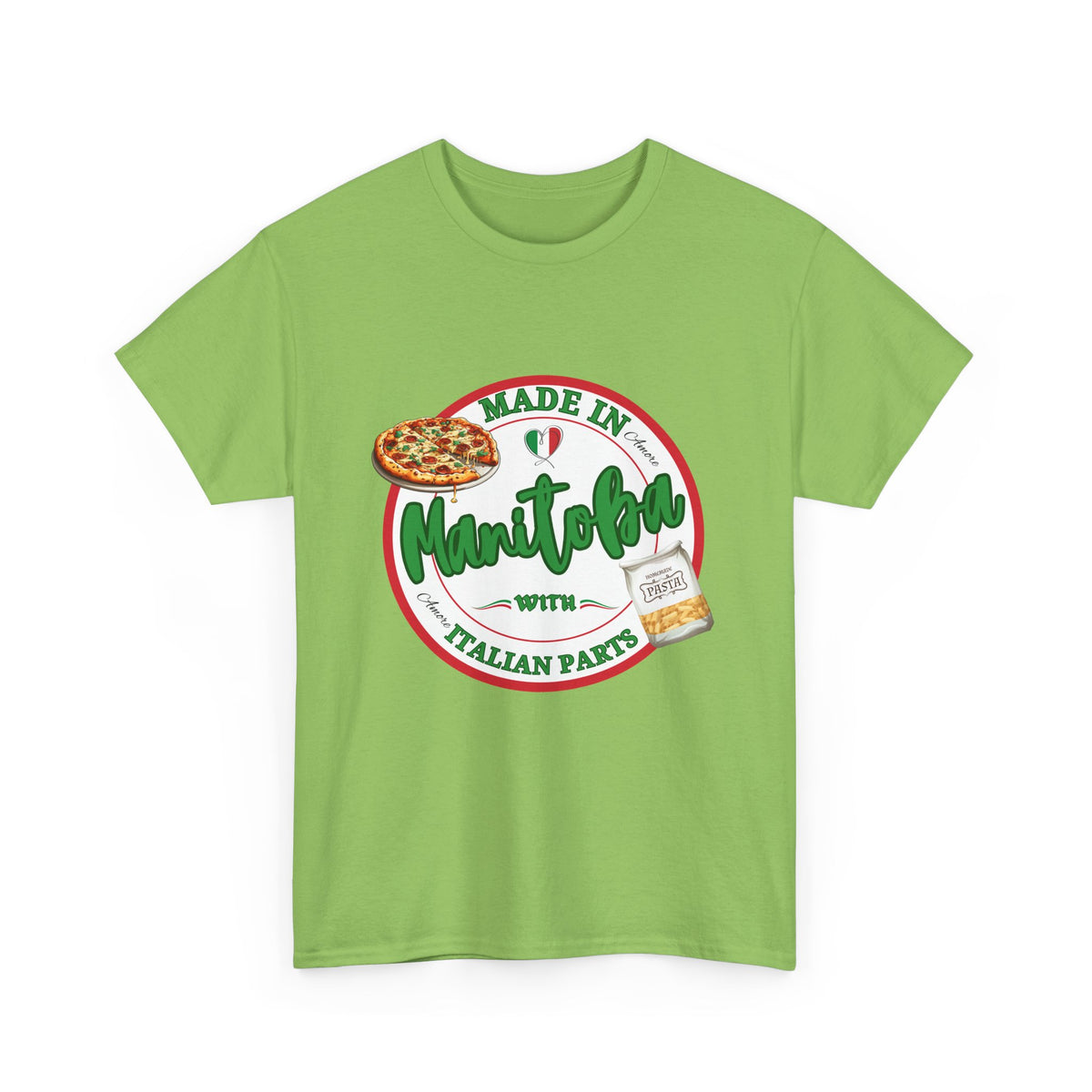 Made In Manitoba With Italian Parts Unisex Heavy Cotton Tee
