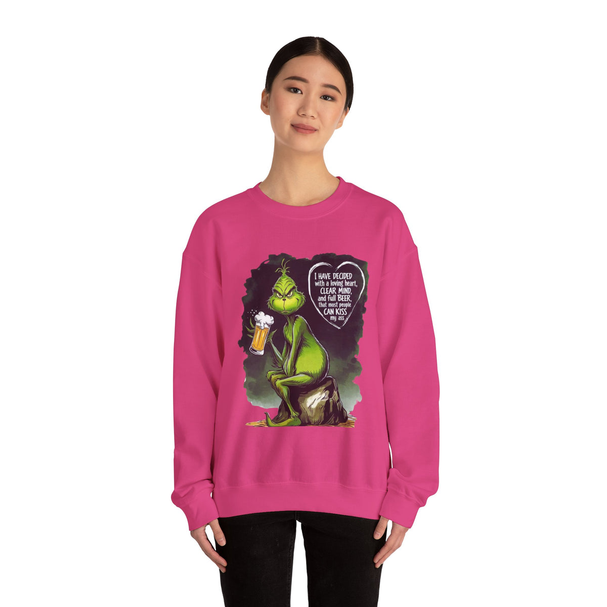 I Have Decided Grinch Unisex Heavy Blend™ Crewneck Sweatshirt