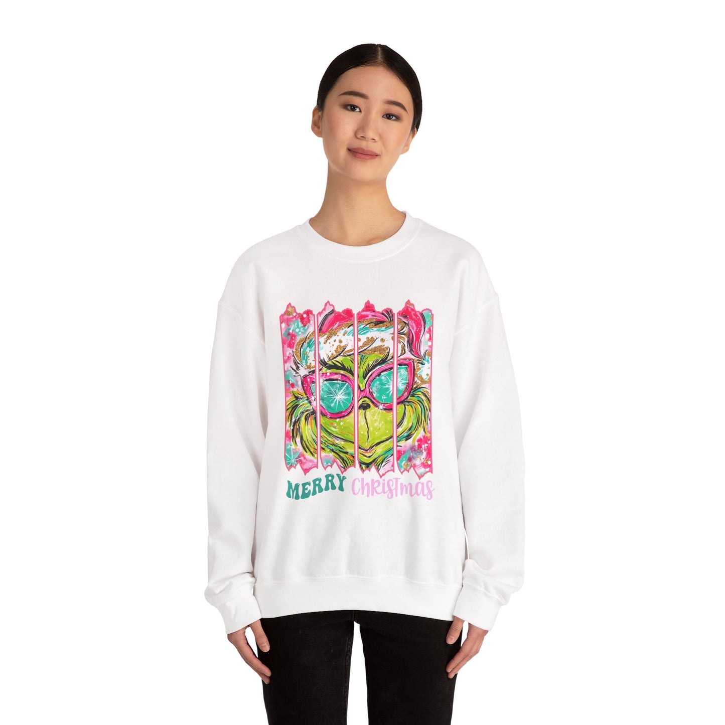 Merry Christmas Grinch Unisex Heavy Blend™ Crewneck Sweatshirt