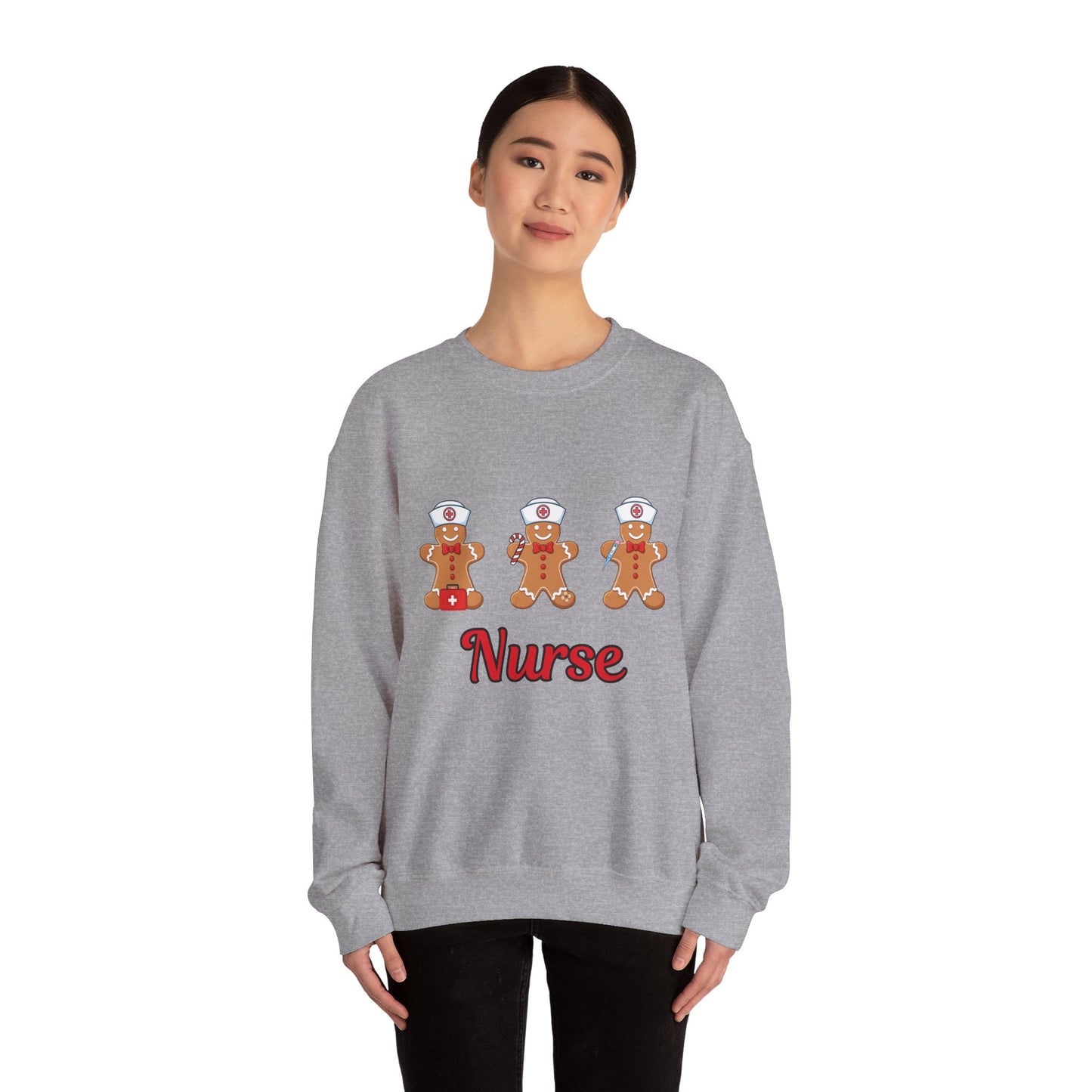 Nurse Gingerbread Unisex Heavy Blend™ Crewneck Sweatshirt