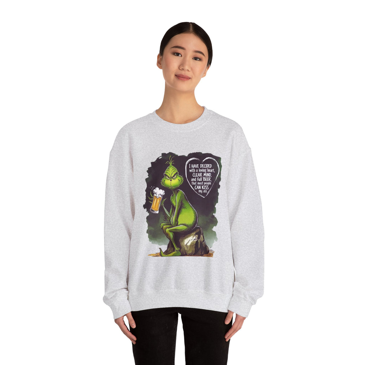I Have Decided Grinch Unisex Heavy Blend™ Crewneck Sweatshirt