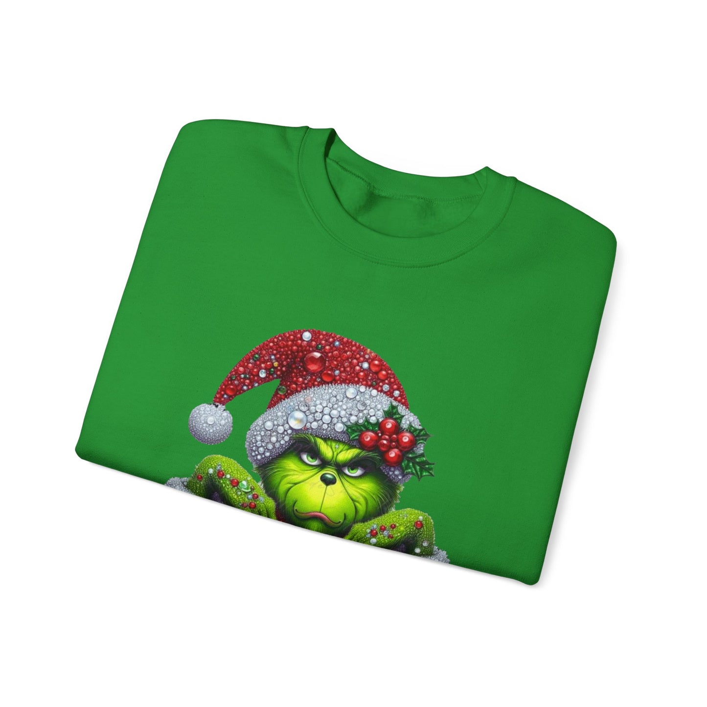 Glitter Grinch Unisex Heavy Blend™ Crewneck Sweatshirt