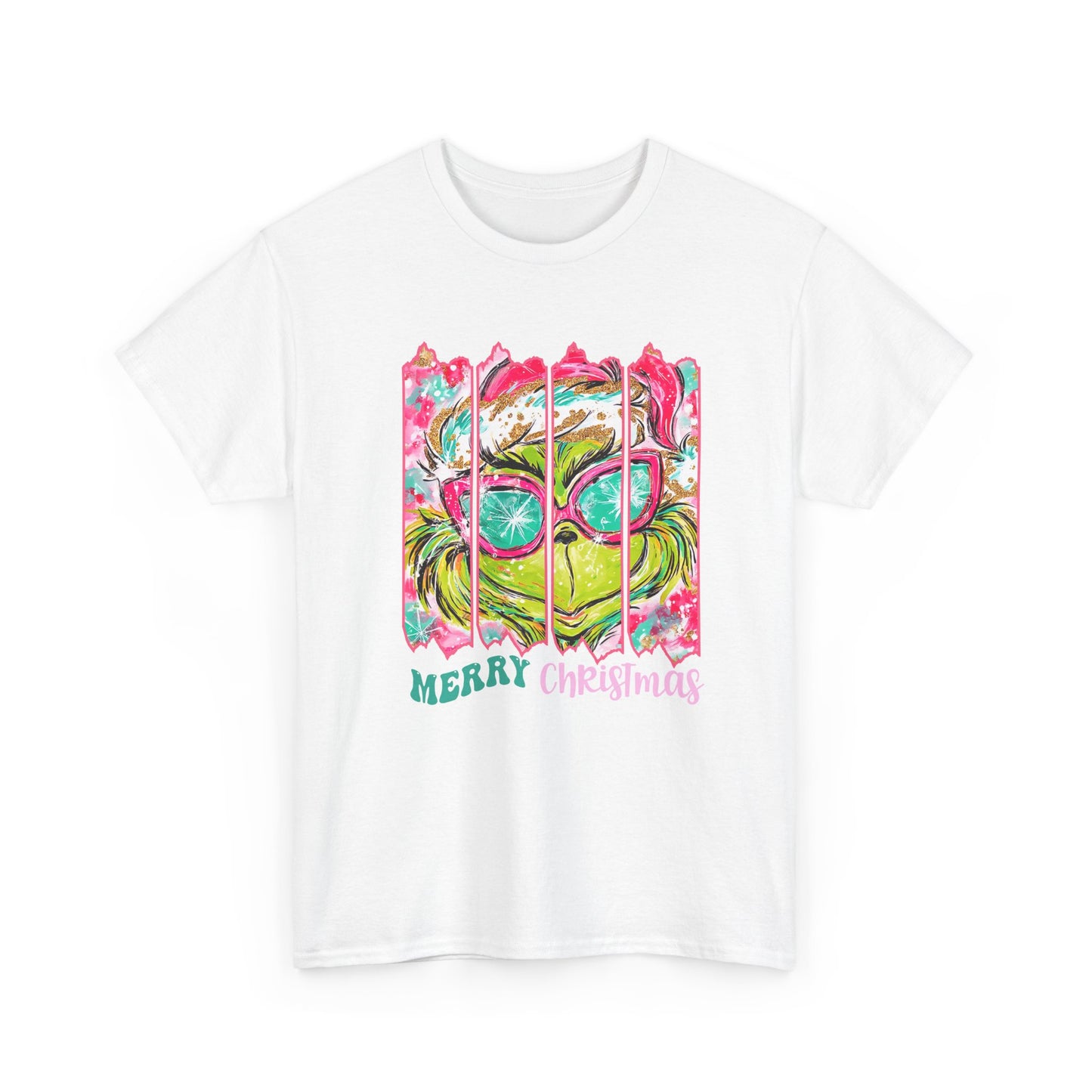 Merry Christmas Grinch Unisex Heavy Cotton Tee