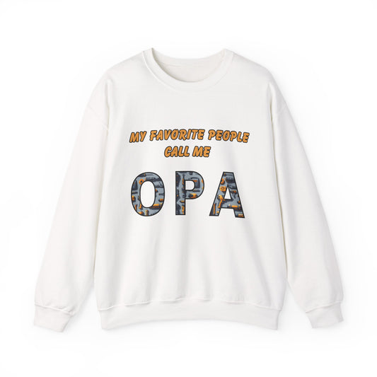 My Favorite People Call Me Opa Unisex Heavy Blend™ Crewneck Sweatshirt