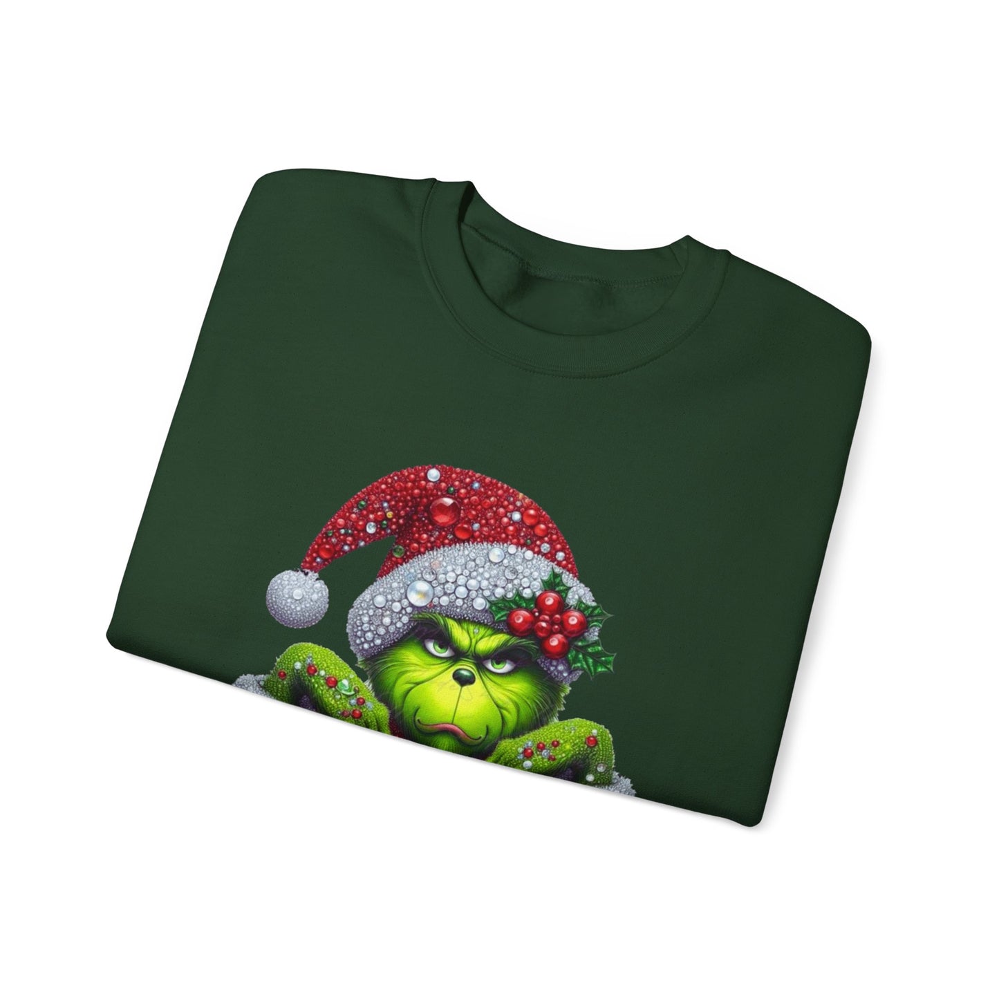 Glitter Grinch Unisex Heavy Blend™ Crewneck Sweatshirt