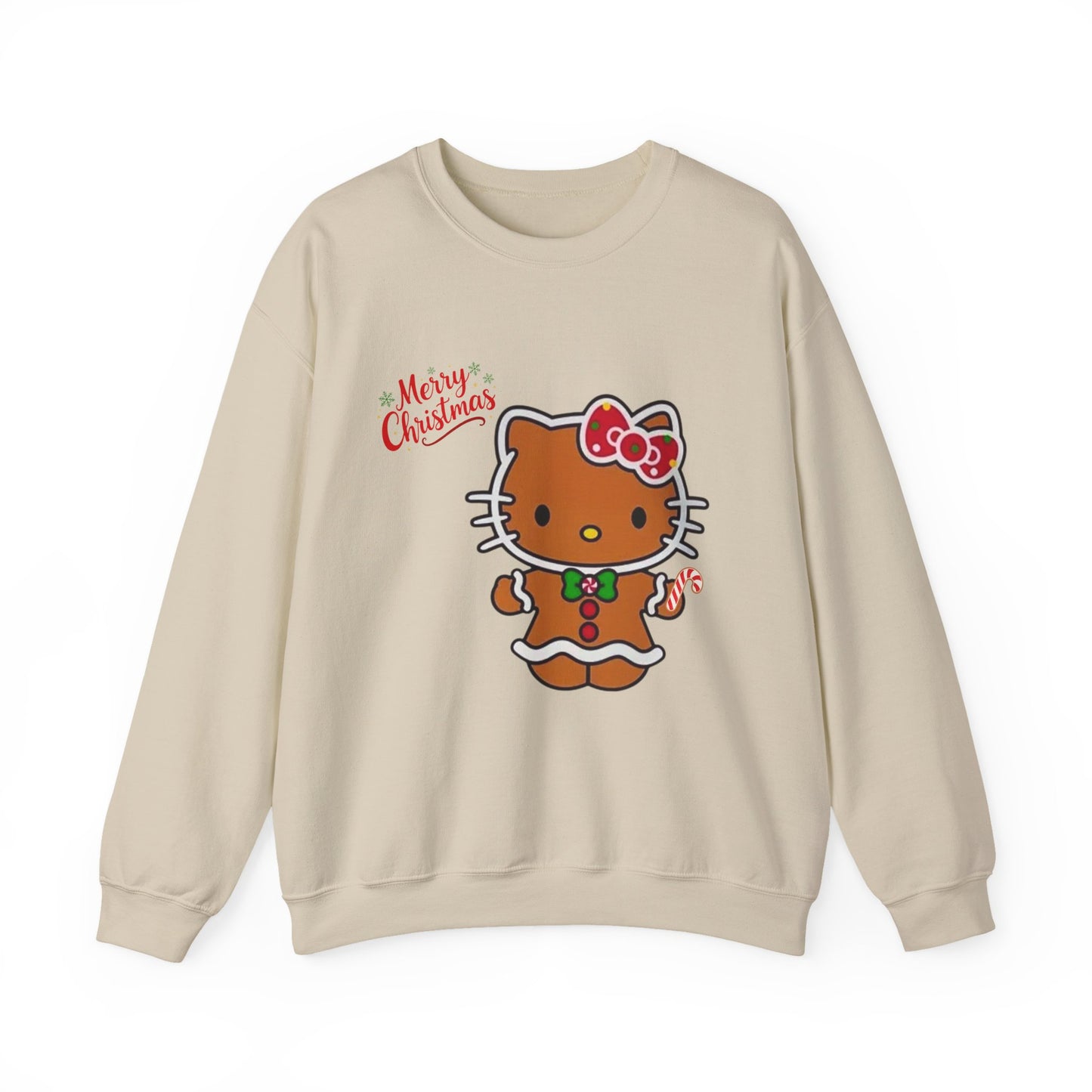 Merry Christmas Hello Kitty Unisex Heavy Blend™ Crewneck Sweatshirt