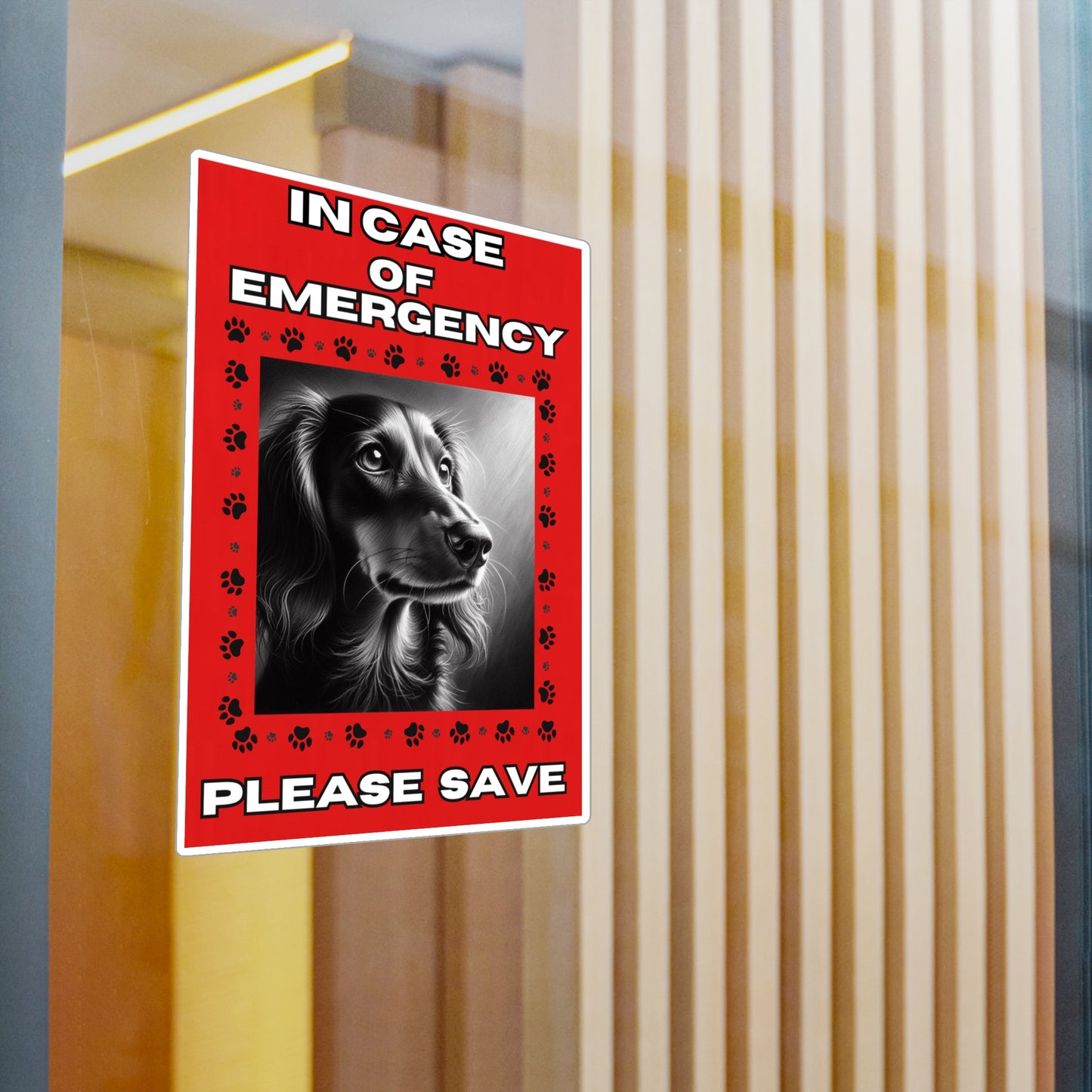 Pet Safety Rescue Vinyl Decal