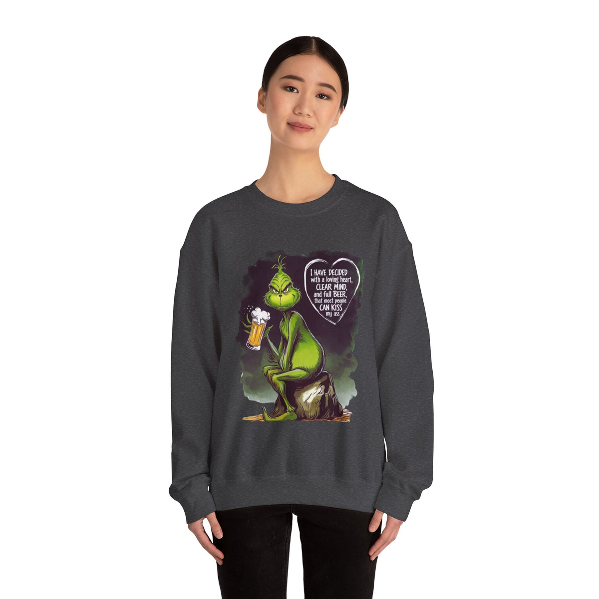 I Have Decided Grinch Unisex Heavy Blend™ Crewneck Sweatshirt