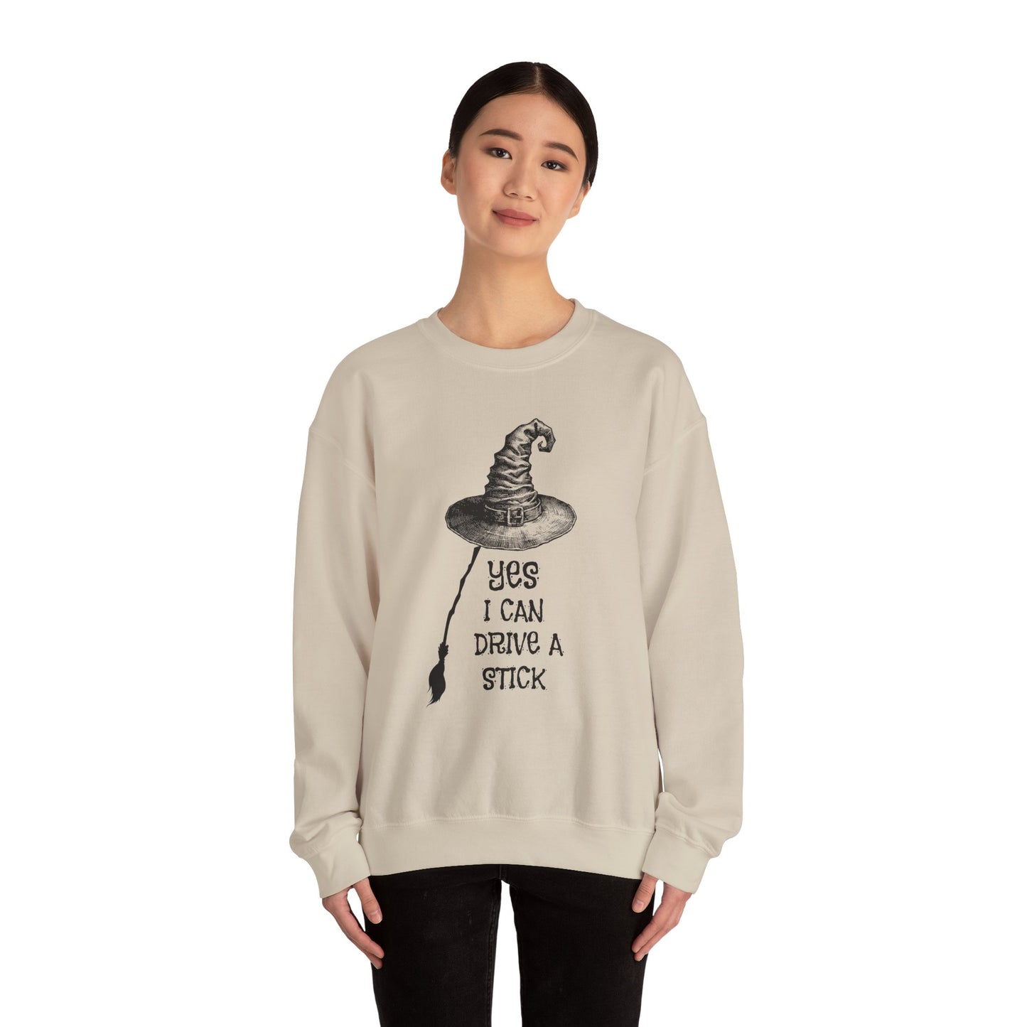Yes I Can Drive A Stick Unisex Heavy Blend™ Crewneck Sweatshirt