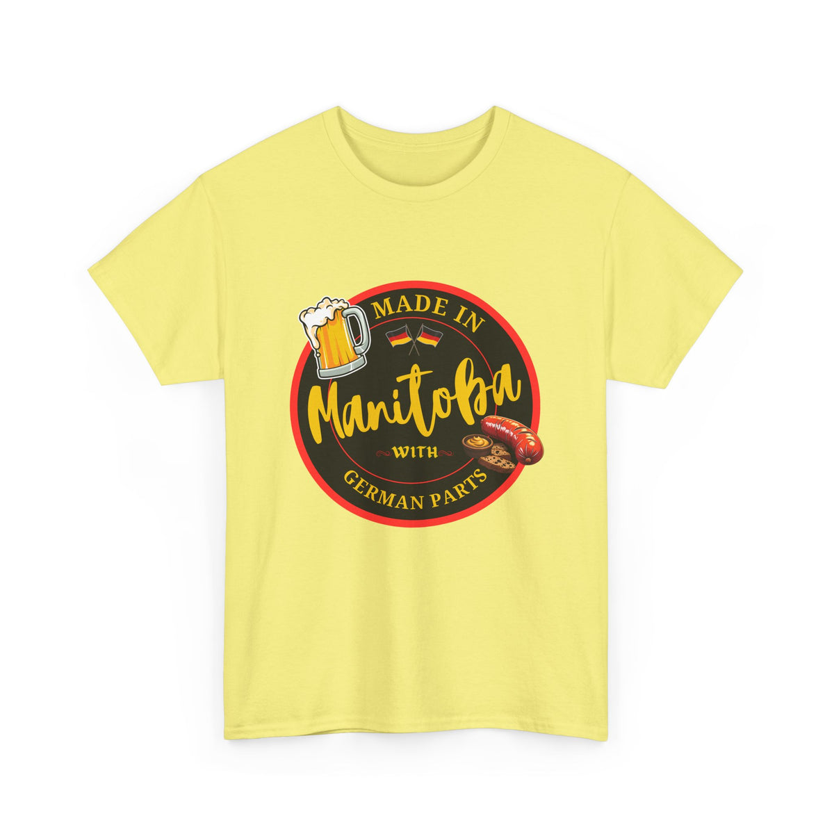 Made In Manitoba With German Parts Unisex Heavy Cotton Tee