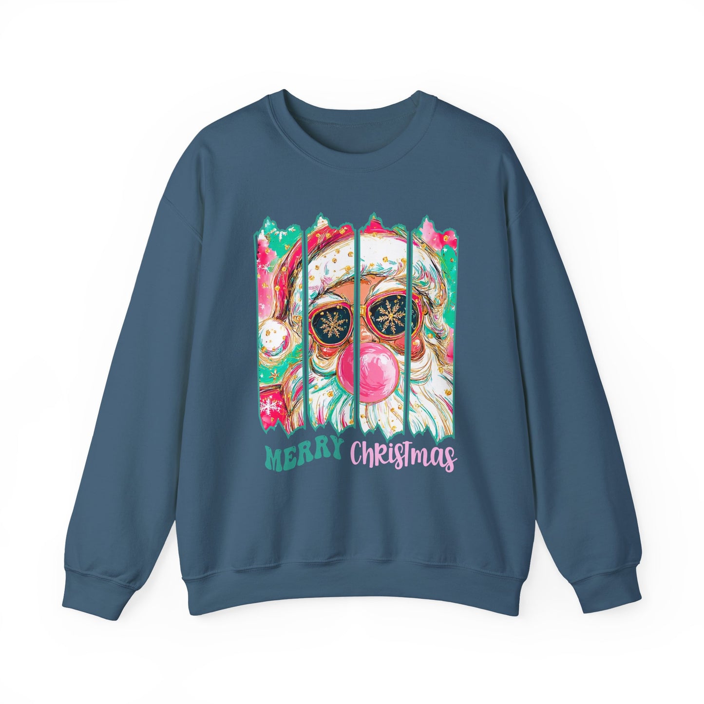 Santa Merry Christmas Unisex Heavy Blend™ Crewneck Sweatshirt