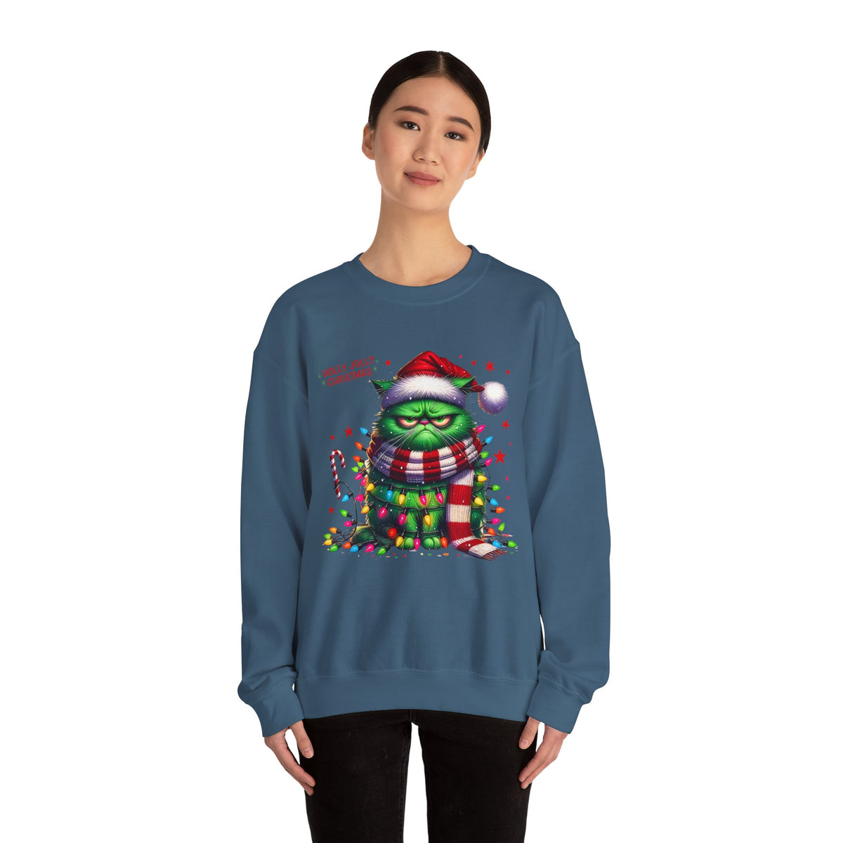 Holly Jolly Christmas Unisex Heavy Blend™ Crewneck Sweatshirt