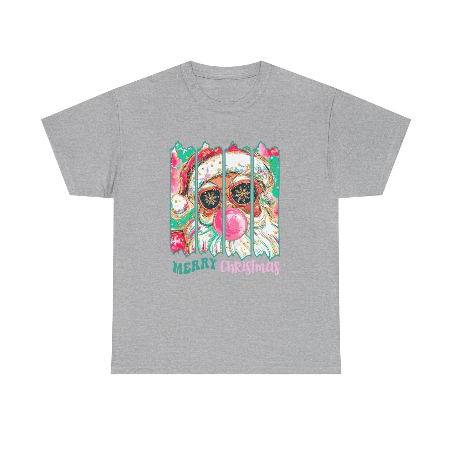 Santa Merry Christmas Unisex Heavy Cotton Tee