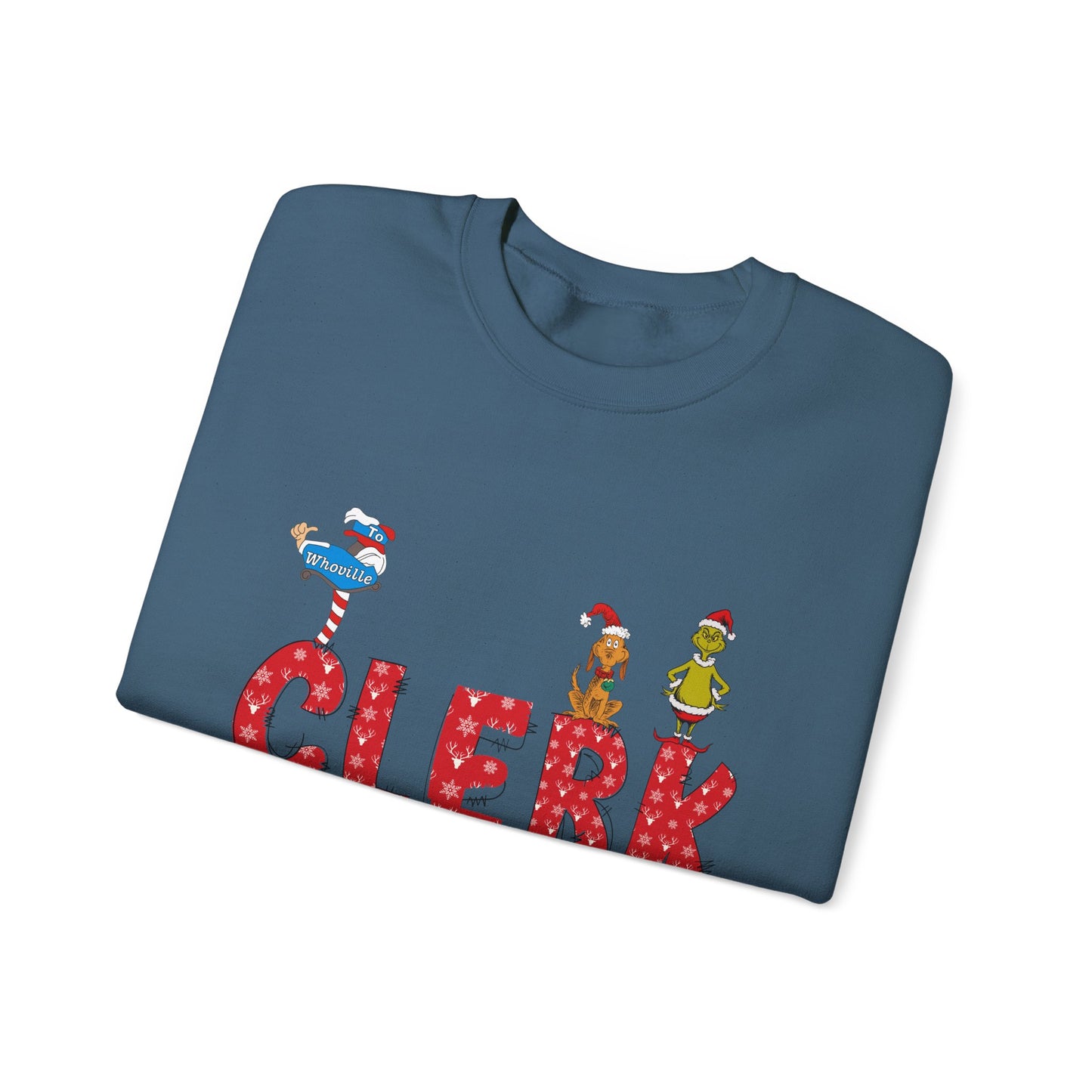 Clerk Grinch Unisex Heavy Blend™ Crewneck Sweatshirt