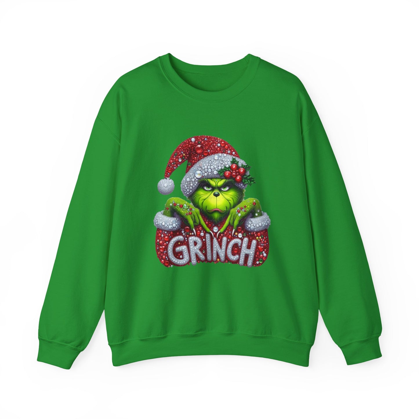Glitter Grinch Unisex Heavy Blend™ Crewneck Sweatshirt